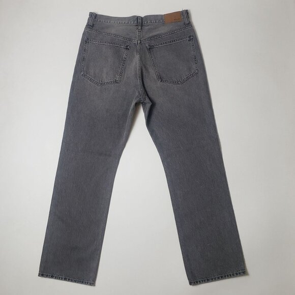 Madewell 90s Straight Jeans In Burwick Wash Women Size 30 High-Waist Grey Denim - Picture 5 of 16